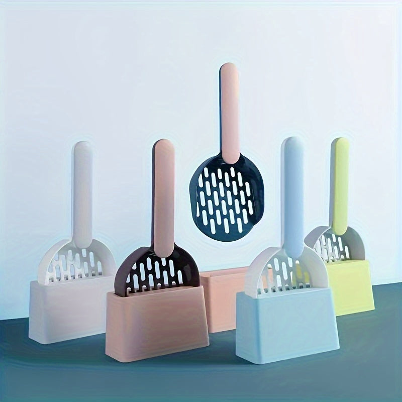 Cat Litter Shovel Set Large and Small Plastic for Pet Toilet Cleaning