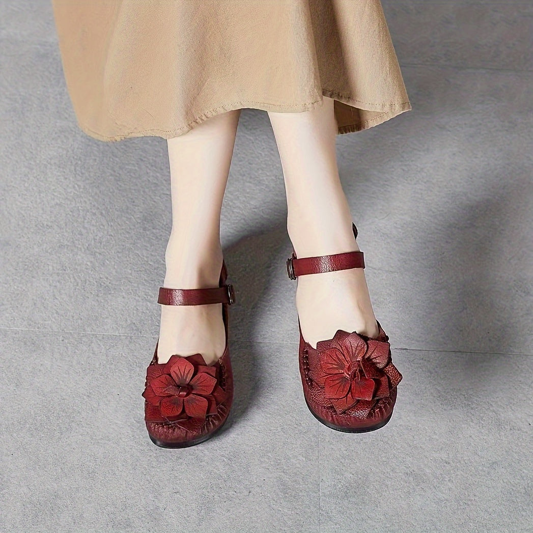 Женские повседневные цветочные сандалии с пряжкой и легким дизайном