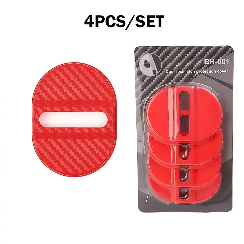 Комплект из 4 накладок на замки дверей автомобиля из антикоррозийского пластика для защиты транспортного средства