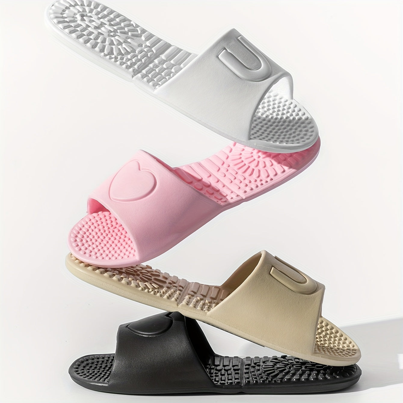 Zapatillas unisex de EVA plegables para interior, viaje, antideslizantes, suela plana, para todas las estaciones