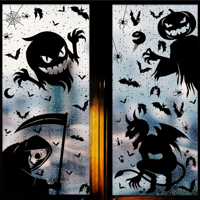 Halloween Monster Window Clings No Electricity Required Party Decor