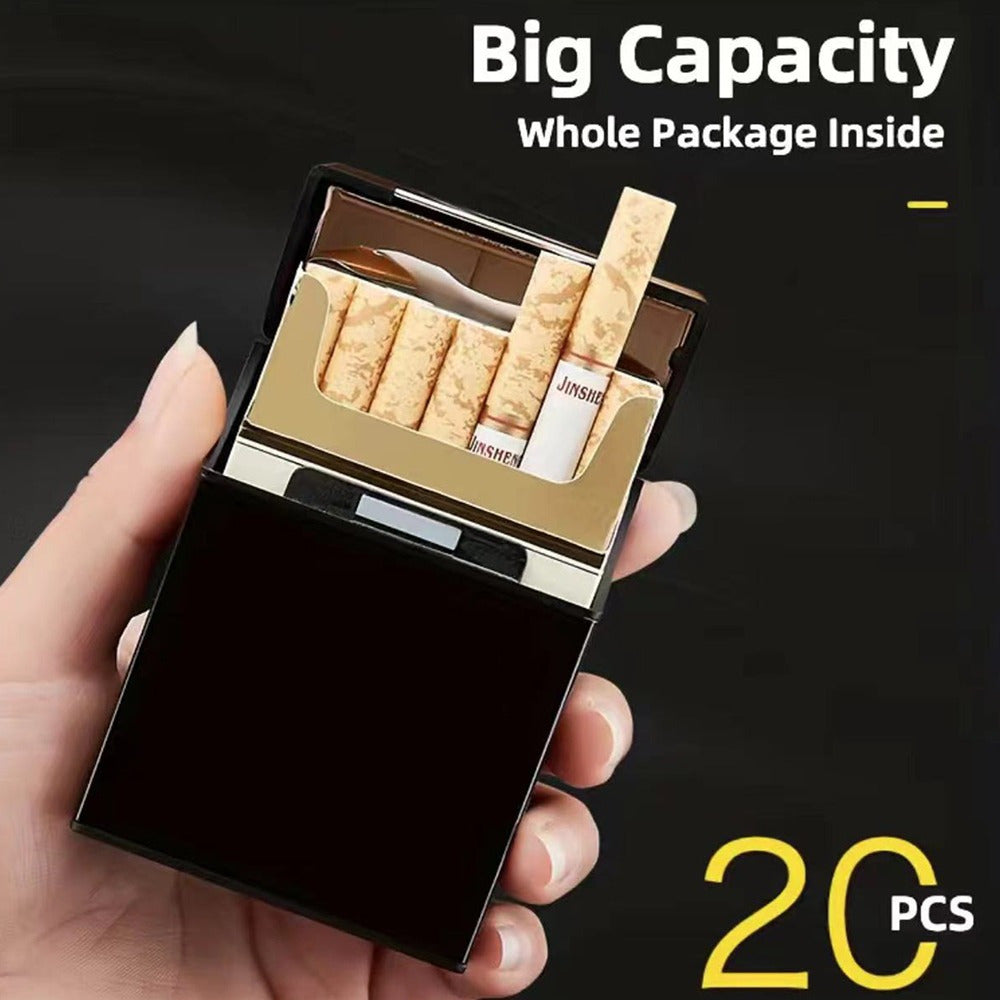 Personalized Metal Cigarette Case Water-Resistant Travel Organizer for Men