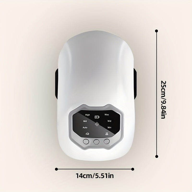Knee Pain Massager with Hot Compress Vibration Rechargeable Battery LED Display