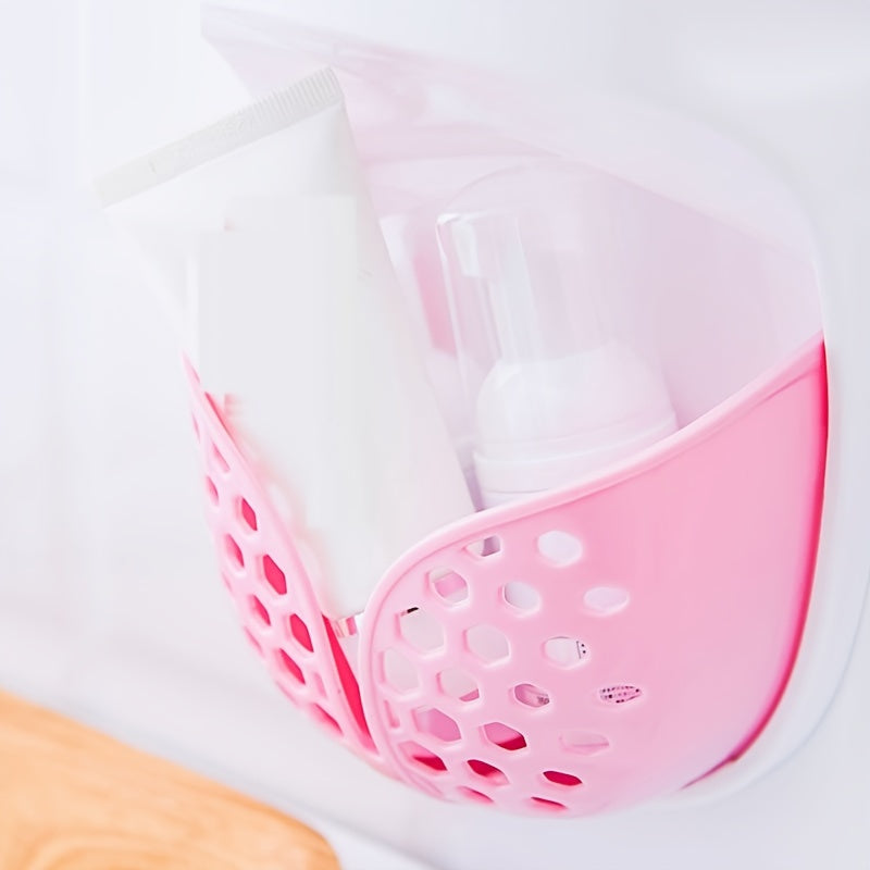 Wall-Mounted Soap Dish with Strong Adhesive Double-Layer Drainage for Bathroom Kitchen