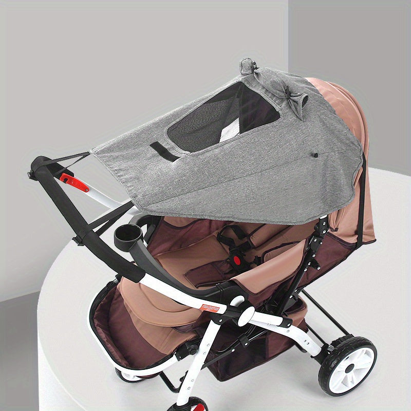 Stroller Sunshade UV Protection Waterproof Polyester with Viewing Window