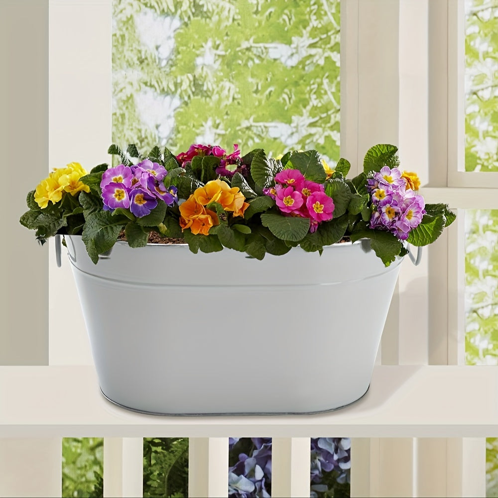 Cast Iron Beverage Tub with Handles for Picnics Bars and Parties