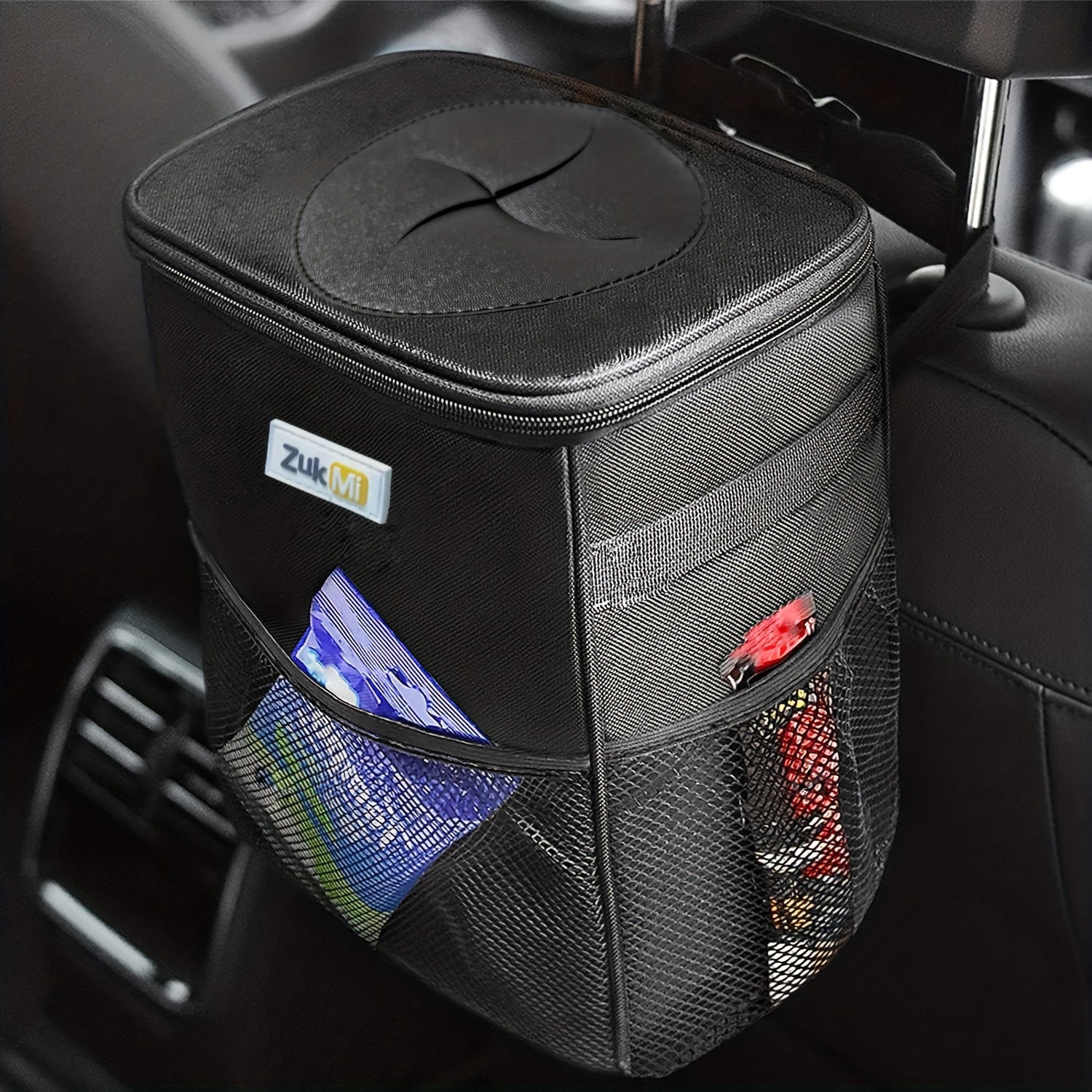 Polyester Waterproof Collapsible Trash Can for Car Truck SUV Home Office