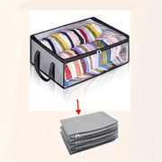 2 Pieces Hat Storage Dust Bags Foldable Organizer with Transparent Lid and Windows