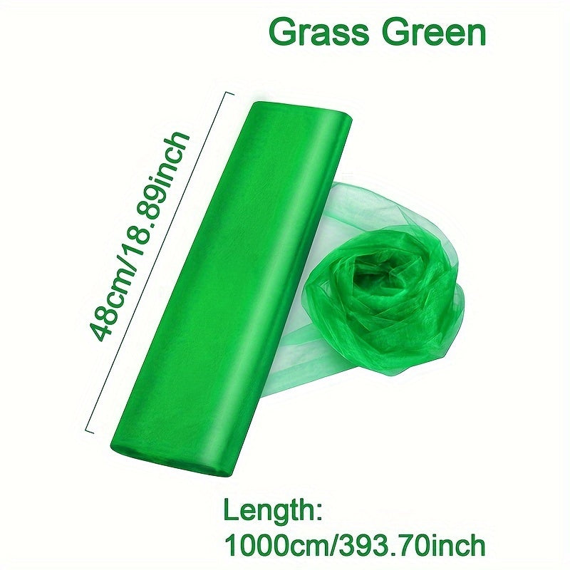 Vibrant Organza Tulle Sheer Backdrop Curtain 10m Colorful Swirl Patterns for Events