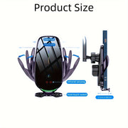 Wireless Car Charger Holder for iPhone and Samsung Galaxy 15W Fast Charging Auto Clamp Dashboard Vent Mount