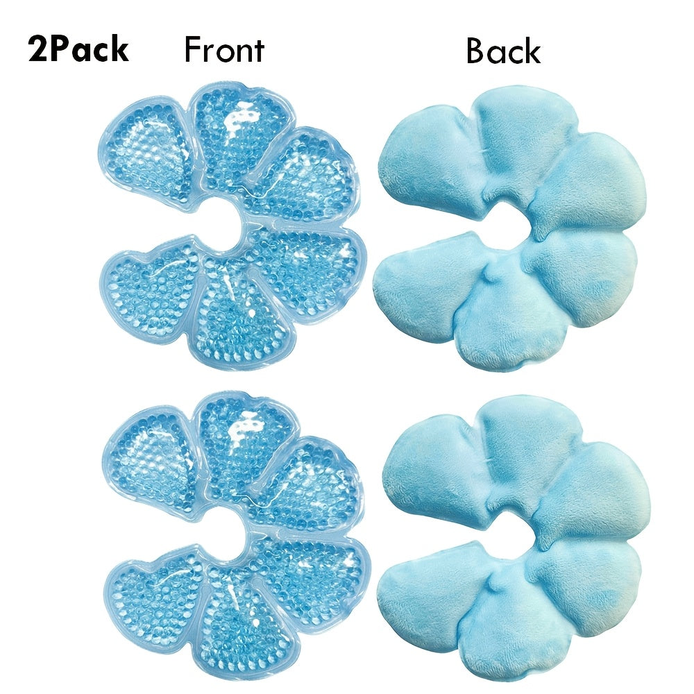 Set of 2 Hot Cold Breast Pads for Nursing Mothers PVC Breastfeeding Support