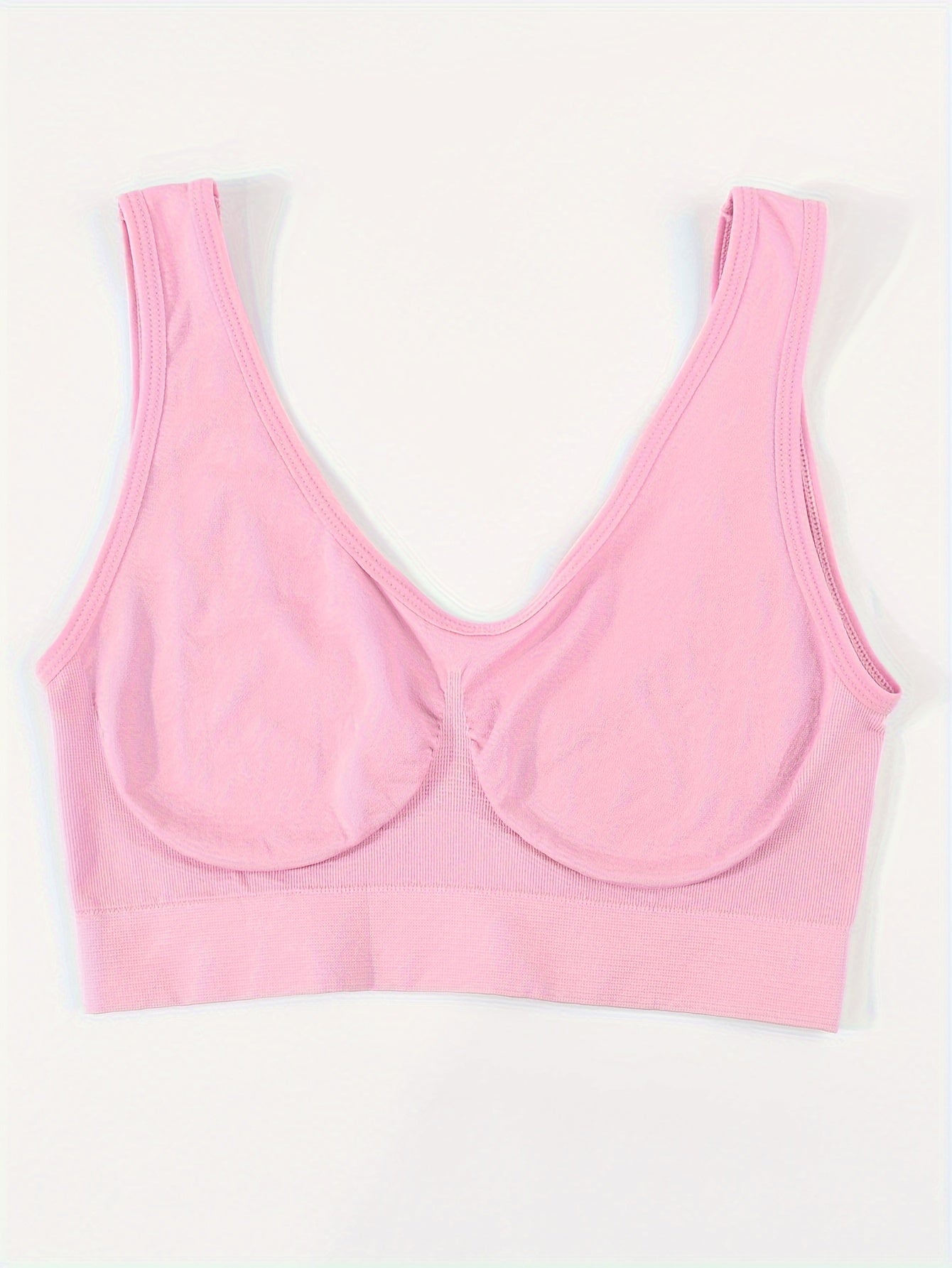 Women's Sports Bras 3 Pack Seamless High Support Crop Tops Without Padding