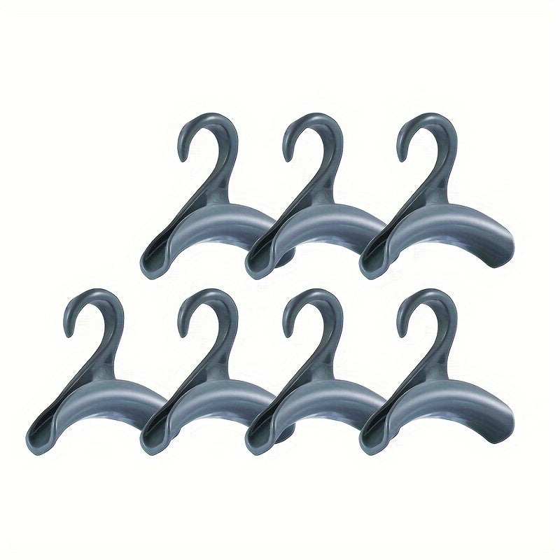 Juego de organizadores de plástico portátiles para armario para bolsas, sombreros y bufandas, ahorro de espacio