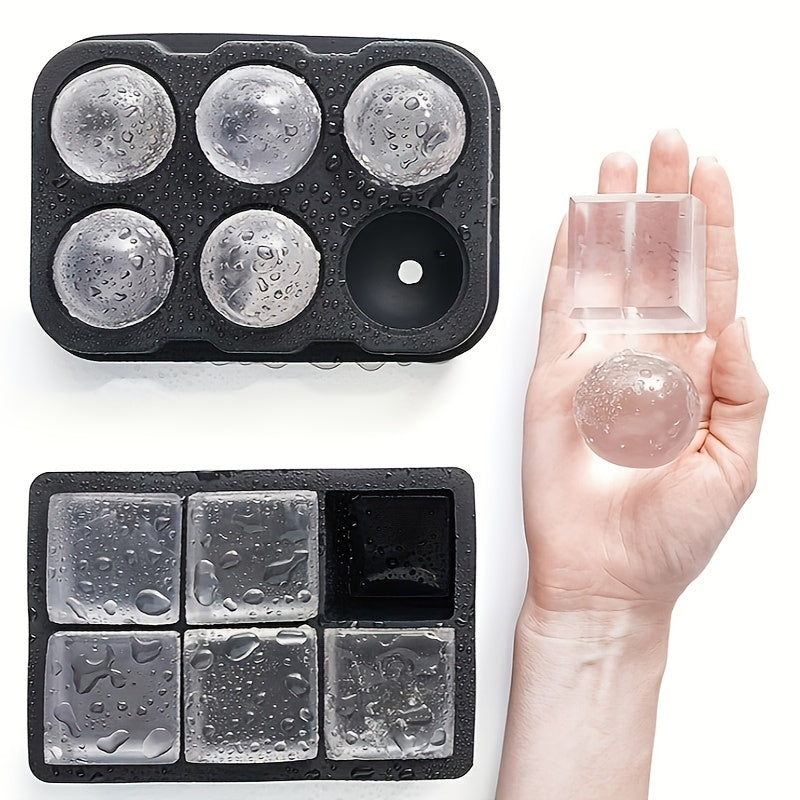 Silicone Ice Cube Tray Set for Whiskey and Cocktails Large Square Reusable BPA Free