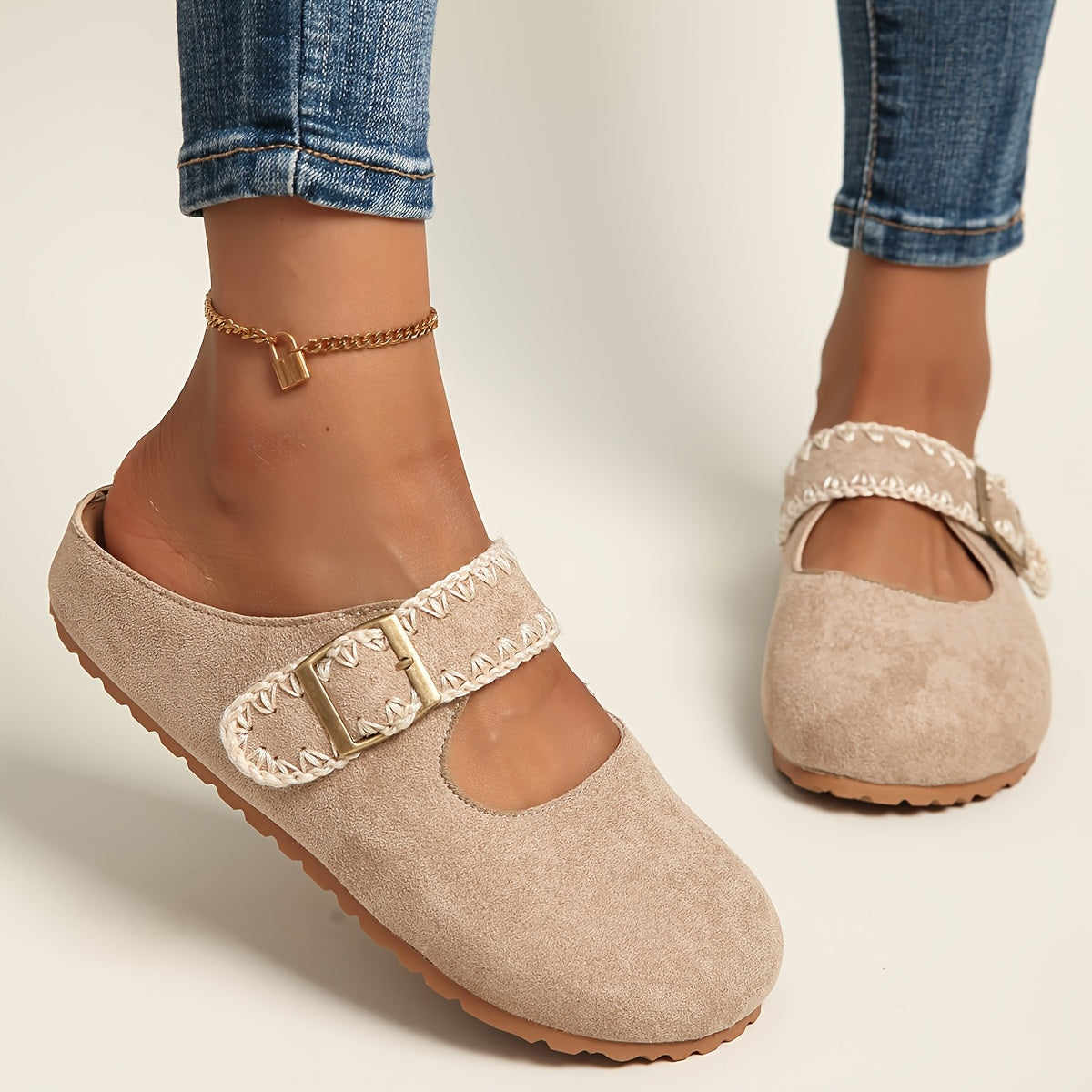 Women's Pink Slip-On Platform Sandals with Cushioned EVA Sole and Bow