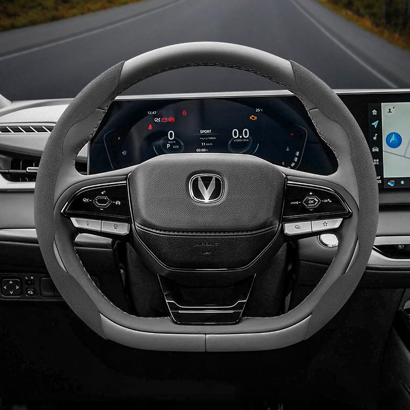 Universal Winter Fleece Non-Slip Thin Steering Wheel Cover 2 Pack in Multiple Colors