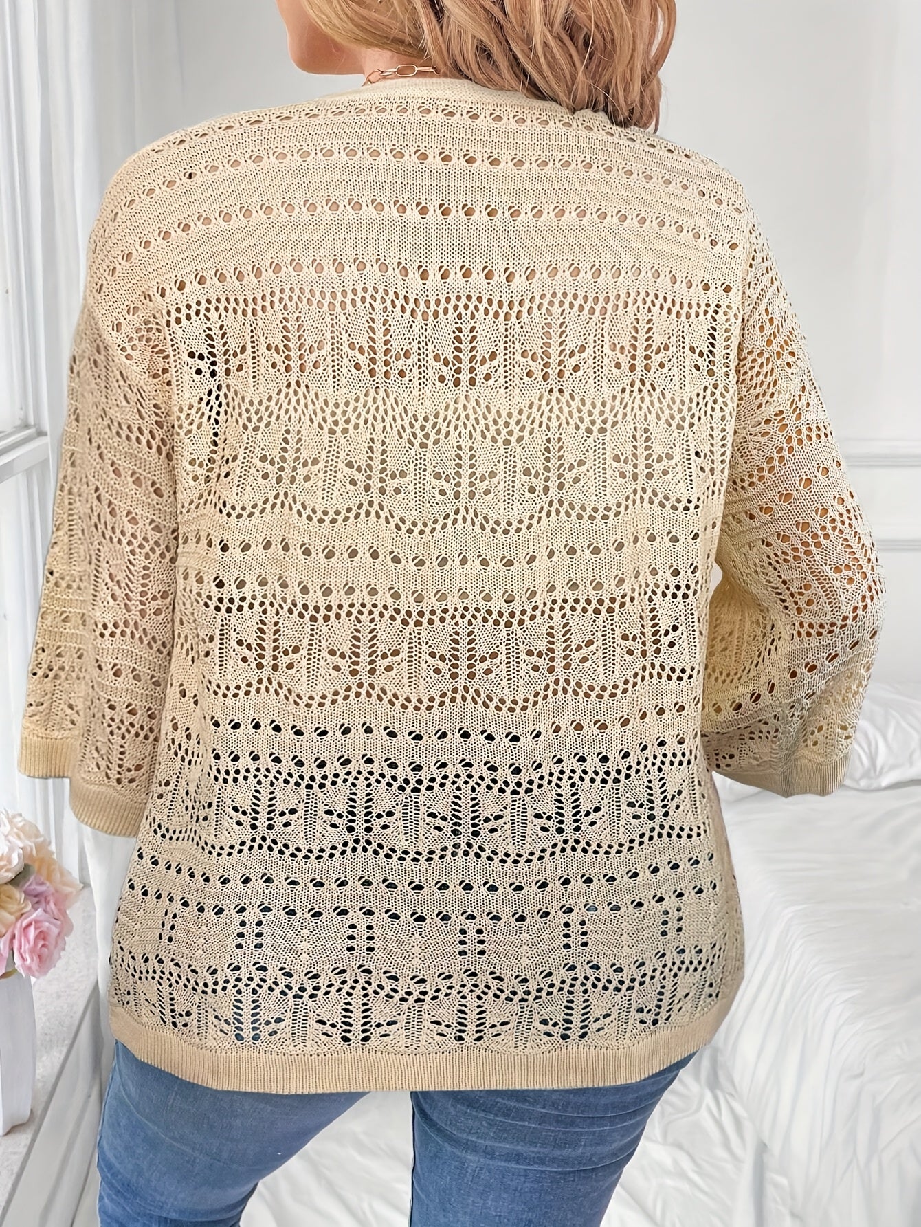 Plus o'lcham ayollar uchun korsetli ajraladigan frontli plyaj kiyimi yengil bahor yoz