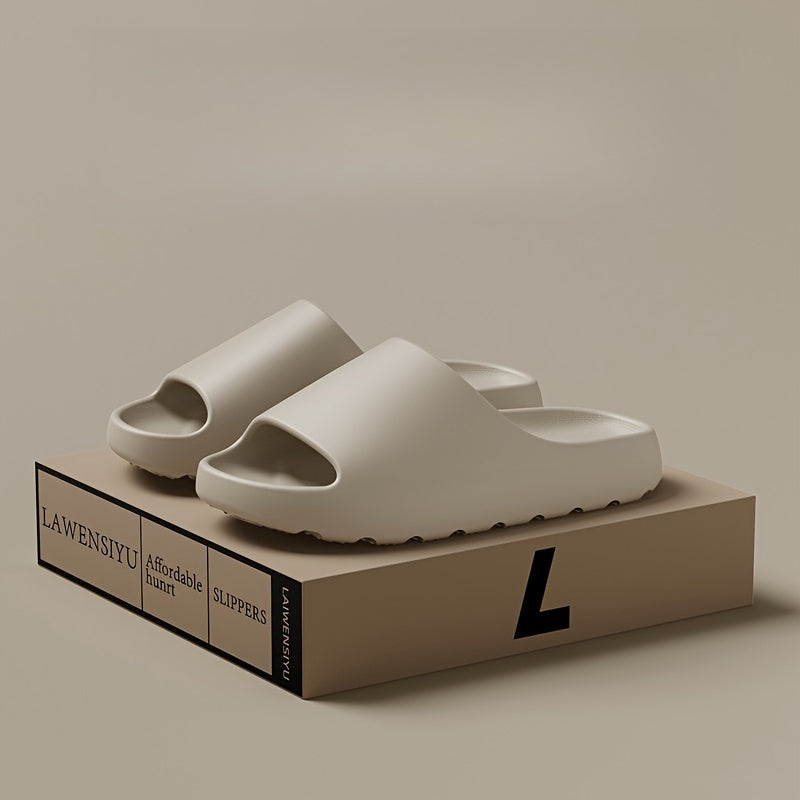 Men's EVA Slides Non-Slip Indoor Outdoor Soft Sole Solid Color All-Season