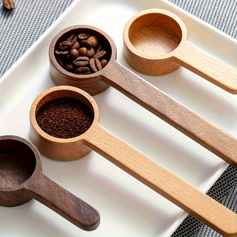Solid Wood Measuring Spoon for Coffee and Powder, Accurate Kitchen Tool