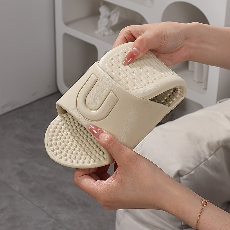 Uniseks EVA yig‘iladigan, sirpanmaydigan hammam shippaklari sayohat uchun ichki tekis poyabzal