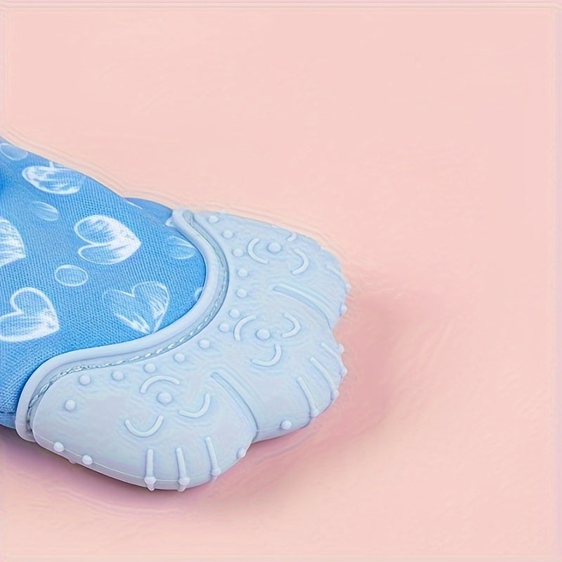 Soft Silicone Baby Teething Glove Oval-Shaped Chewing Gums Safe Washable Gift
