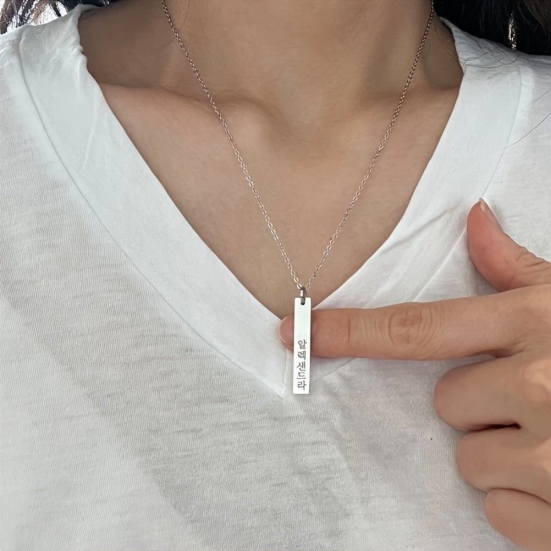 Stainless Steel Pendant Necklace for Women Everyday Wear Gift