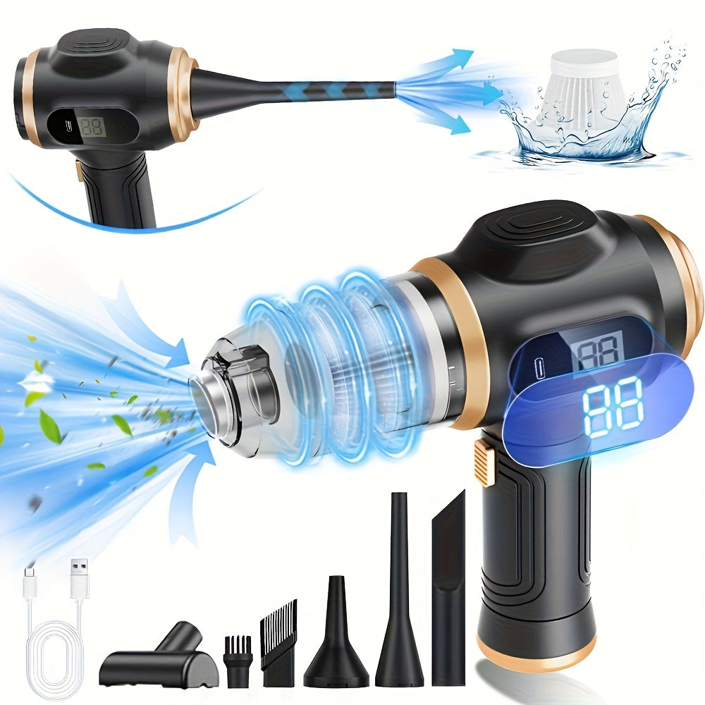 Portable Handheld Vacuum Cleaner USB Rechargeable with Crevice Tools