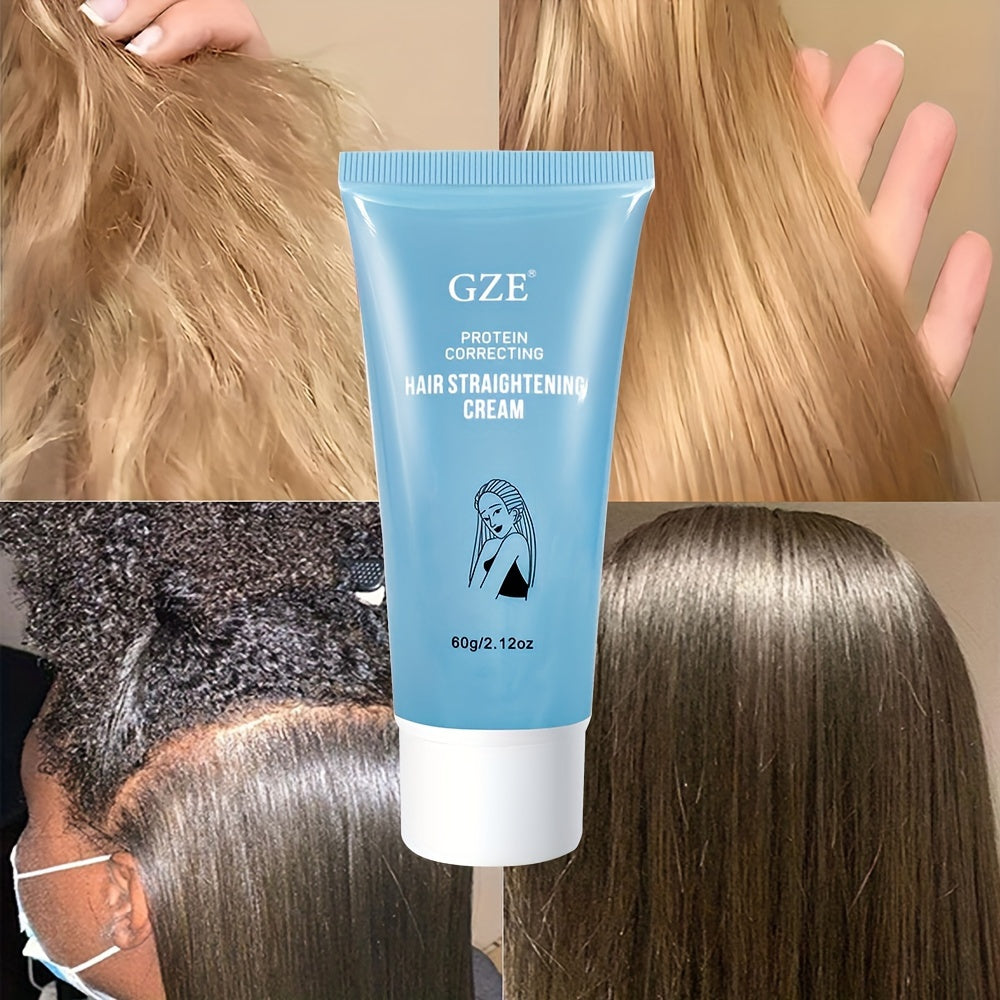 Hair Straightening Cream 60g Moisturizing Damage-Free Glossy Straightening