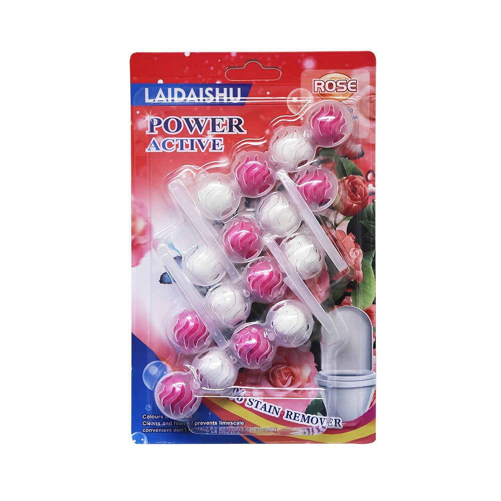 16 Automatic Toilet Cleaning Balls Odor Neutralizer No Electricity Bathroom Freshener