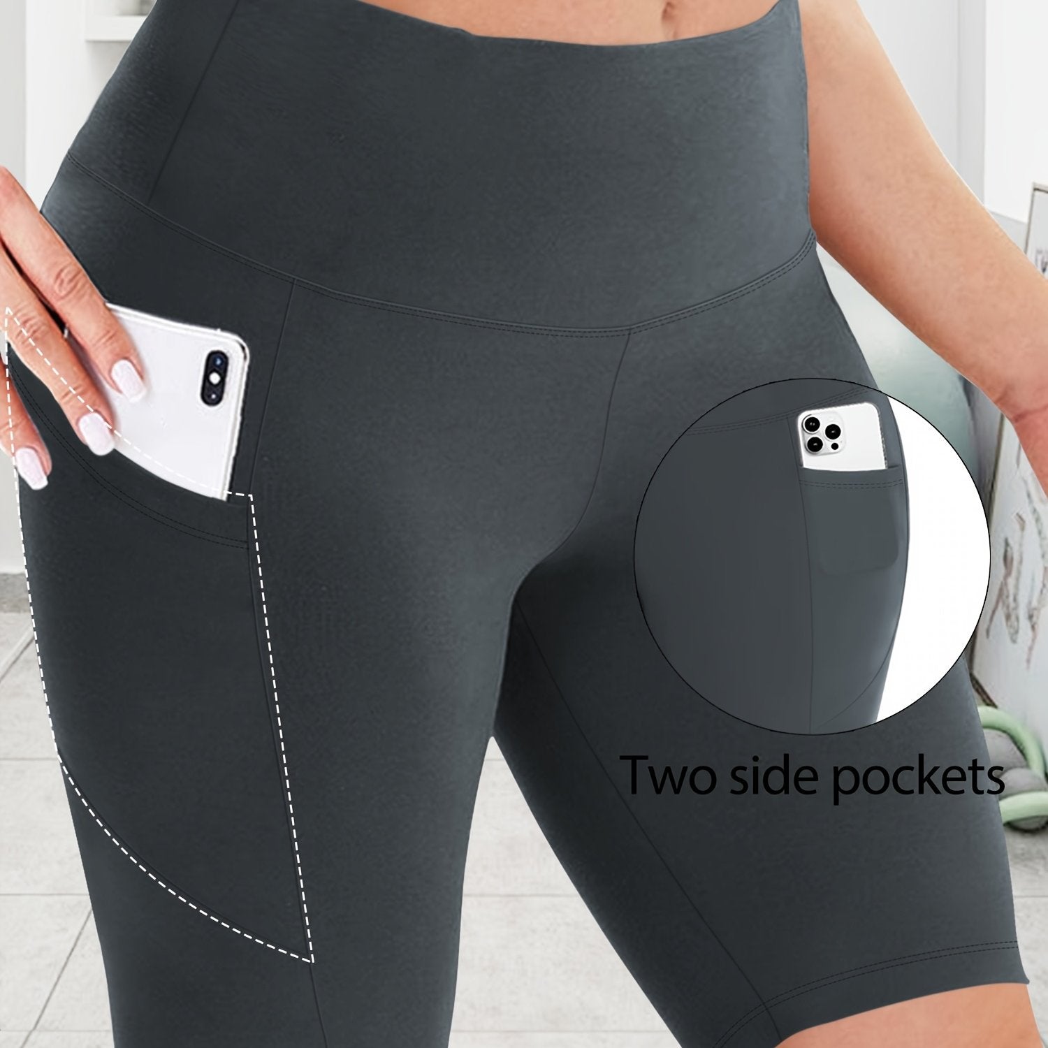 Plus Size Activewear Shorts Yoga Leggings Sports Summer Low Price