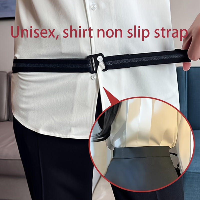 Uniseks sozlanadigan elastik ko'ylak tutqichli, sirpanmaydigan, kostyum ko'ylagi tutqichi, naylon tucking garter