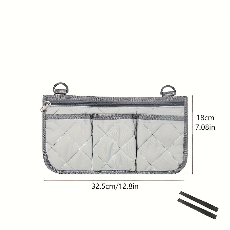 Wheelchair Storage Bag with Multiple Pockets and Reflective Strip