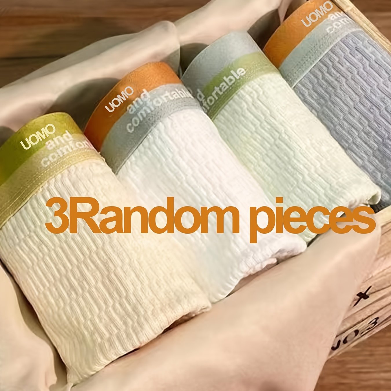 Men's Cotton Boxer Briefs 3 Pack Breathable Soft Stretch Casual Underwear