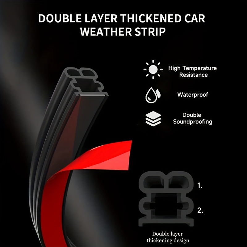 tira de sellado de puerta autoadhesiva universal de espuma de caucho para aislamiento contra el clima de 16m para ventanas y puertas reducción de ruido