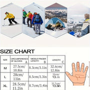 Waterproof Snowboard Gloves for Men and Women - Touchscreen Knit Fabric Warm Winter Gloves