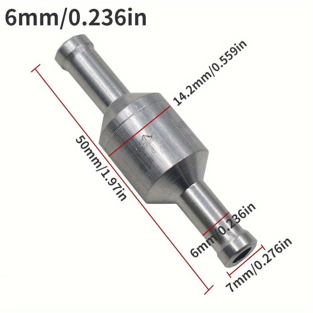 Universal Aluminum Alloy Fuel Check Valve 6/8/10/12mm Diesel Gas Engine