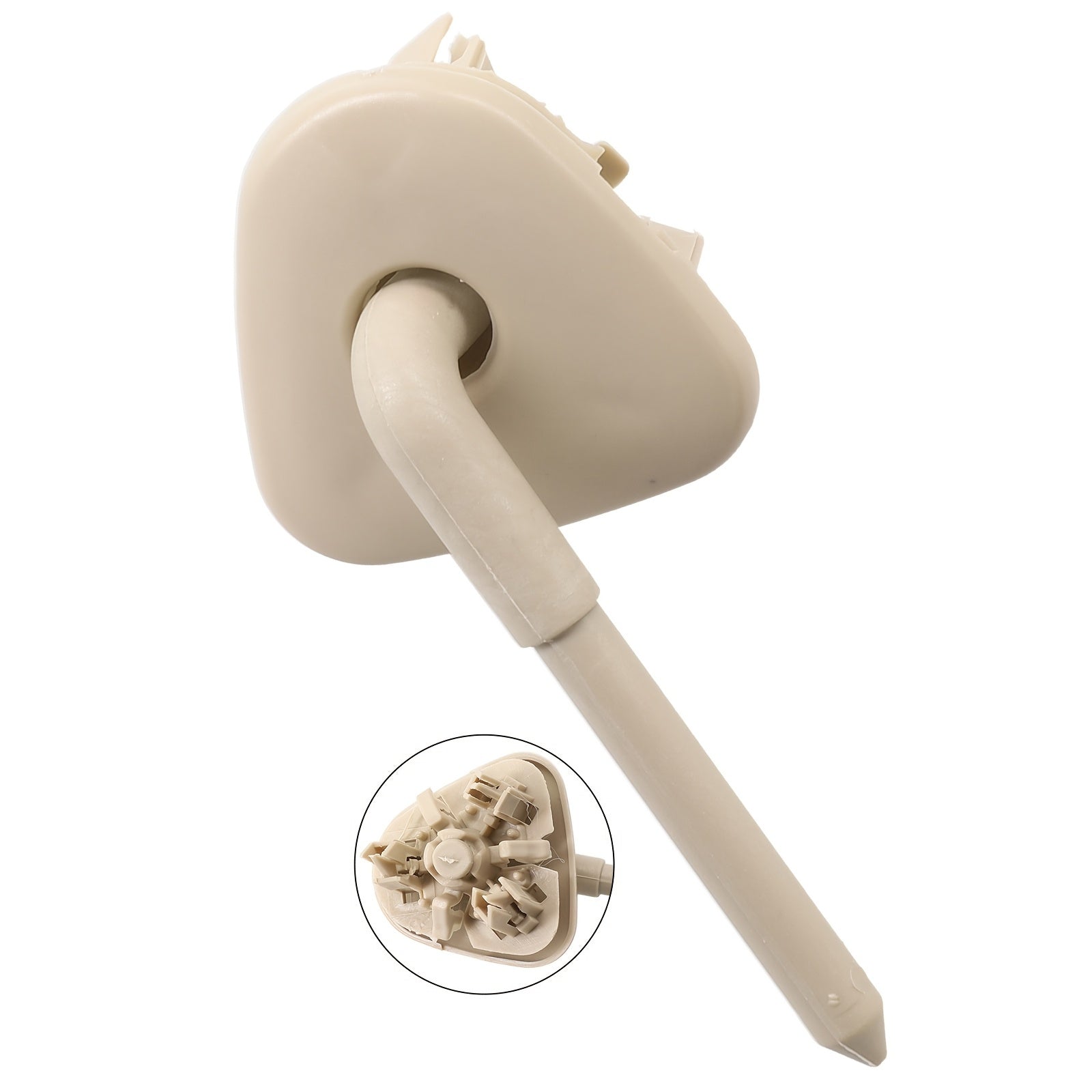 Sun Visor Clip Beige Plastic Metal Front Right for Cars Durable Easy Install