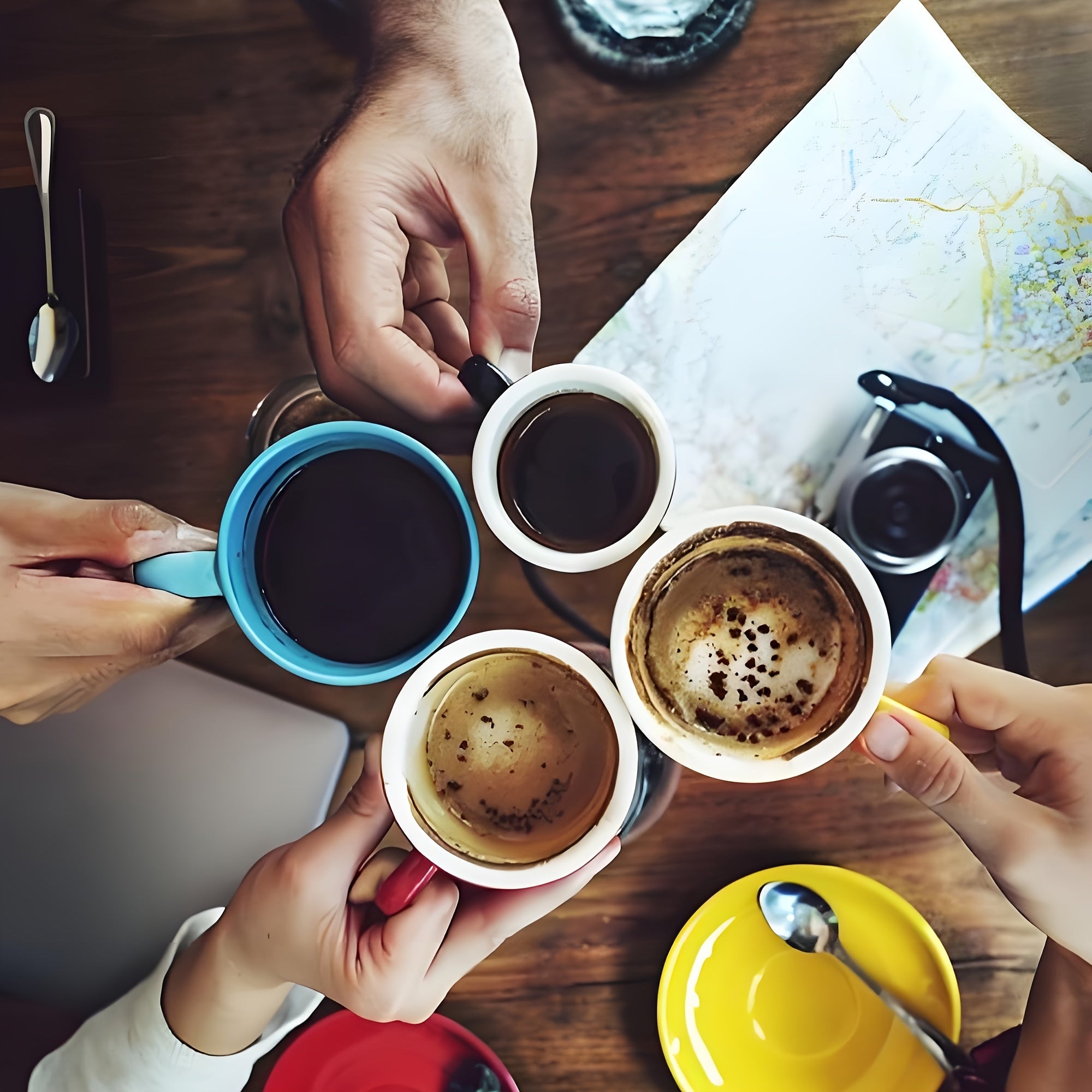 Stainless Steel Carved Spoon for Coffee Jam Soup Gift Idea