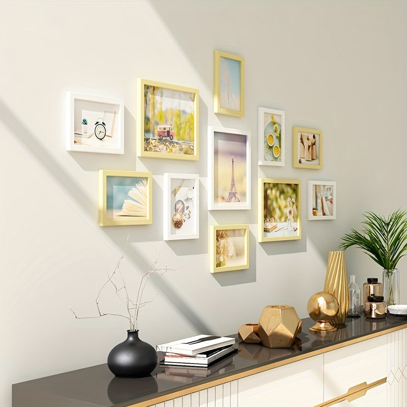 11-Piece Photo Wall Frame Set No Drilling Creative Wall Decor for Bedroom Living Room