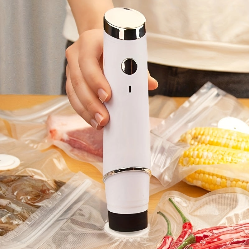 Bolsa de sellado al vacío con batería recargable por USB para conservación de alimentos