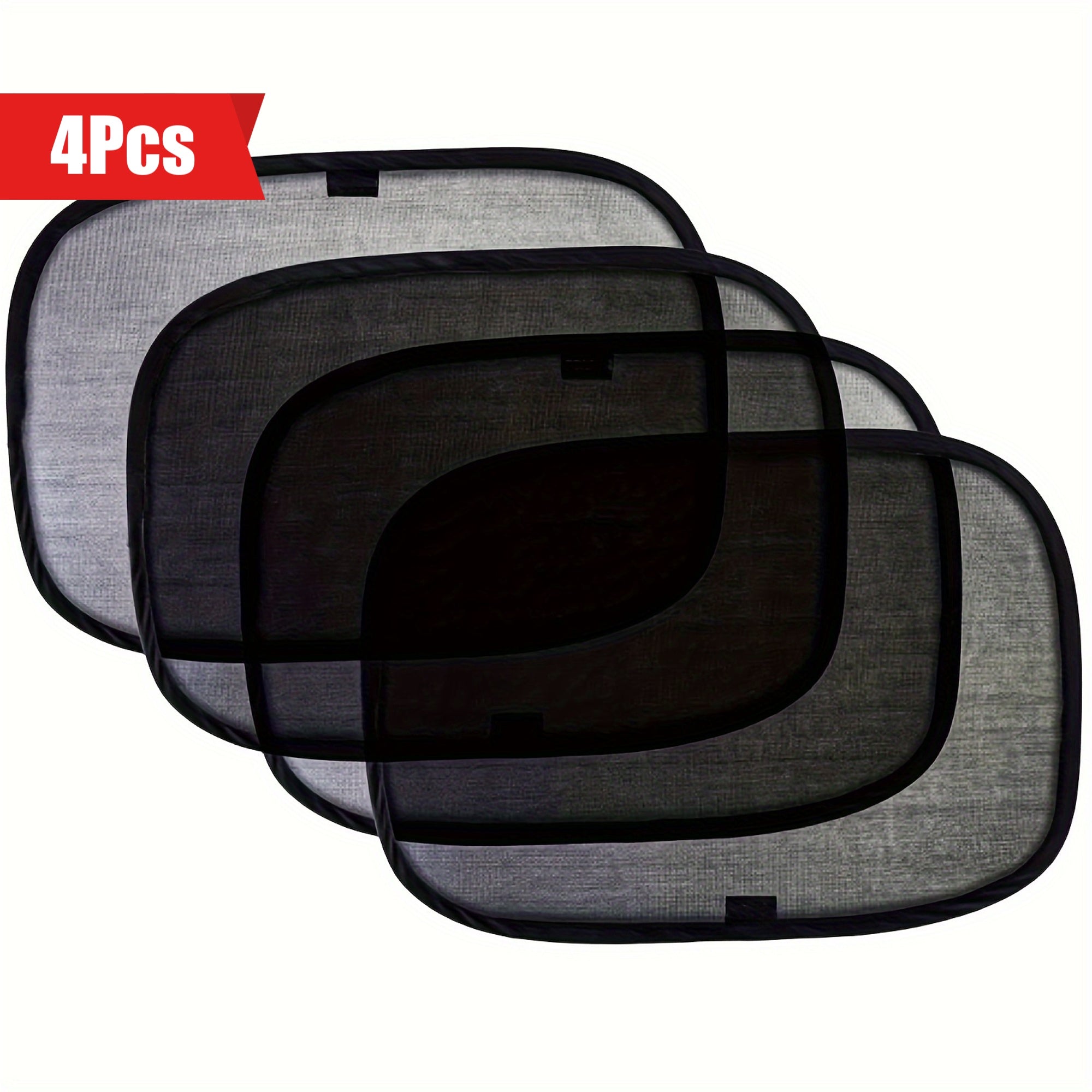 4-Piece UV Protection Car Sun Shades Mesh Side Window Sun Blockers for SUVs R