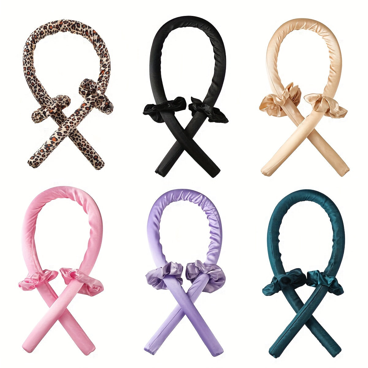 3-Piece Foam Sponge Hair Curlers Set for Women Overnight Heatless Curling