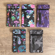 Unisex Carbon Lined Odor Proof Pouch with Zipper Storage Bag