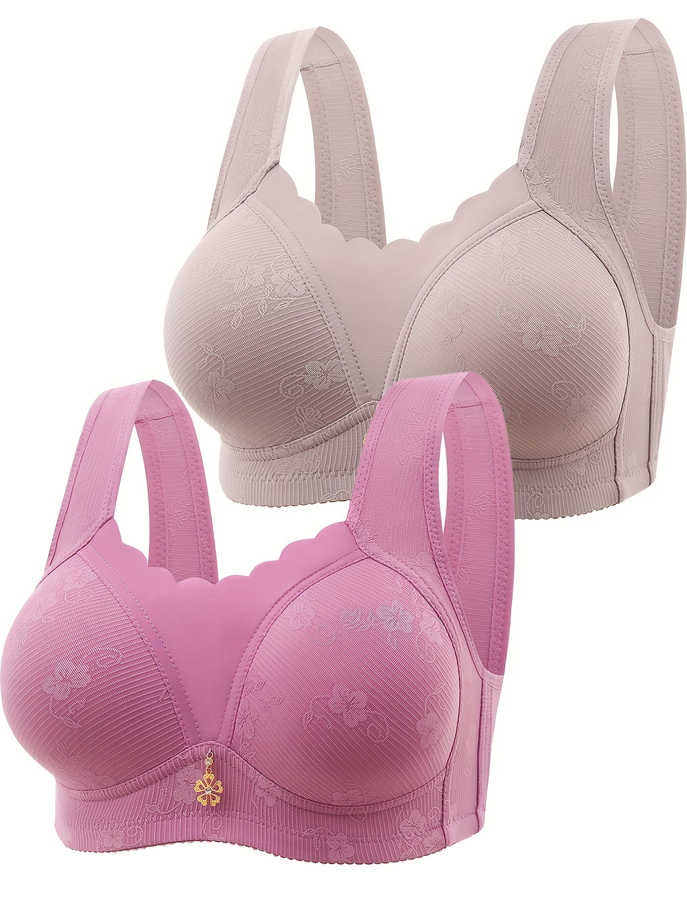 2 Ta Seamless Gul Tarmoq Tank Brasi ayollar uchun, Nafis va Qulay, Simsiz dizayn bilan.