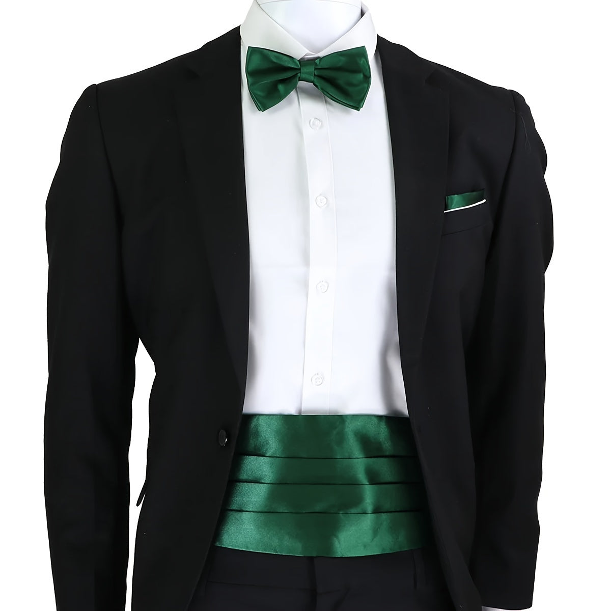 Men's Formal Wedding Attire Package Girdle Bow Tie Pocket Towel Accessories