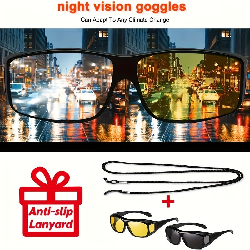 Night Vision Goggles for Men and Women with Prescription Compatibility for Outdoor Activities and Anti-Glare