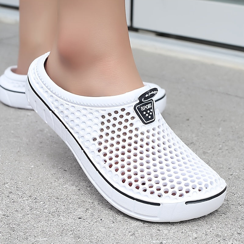 Unisex Summer Water-Friendly Breathable Holey Slip-On Beach Sandals