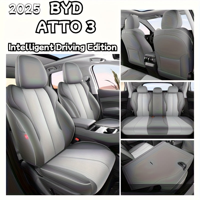 Luxury Leather Seat Covers for Cars, Trucks, SUVs Breathable and Durable