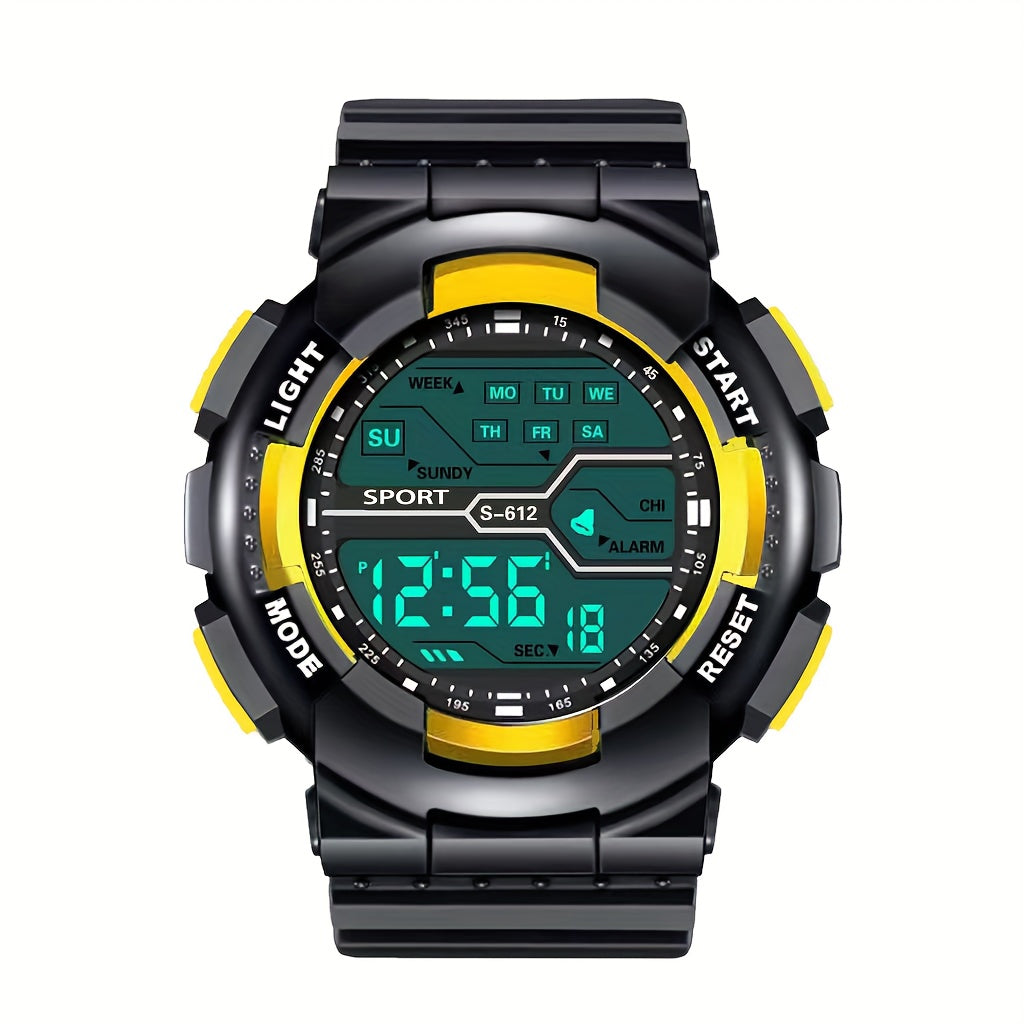 Sporty Digital Watch for Teens and Adults with Luminous Display