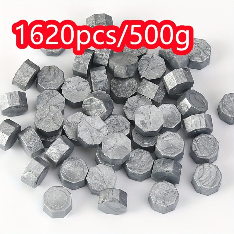 1620pcs 500g Octagonal Sealing Wax Particles for Envelope Gift Box DIY Retro Bulk Sealing Wax